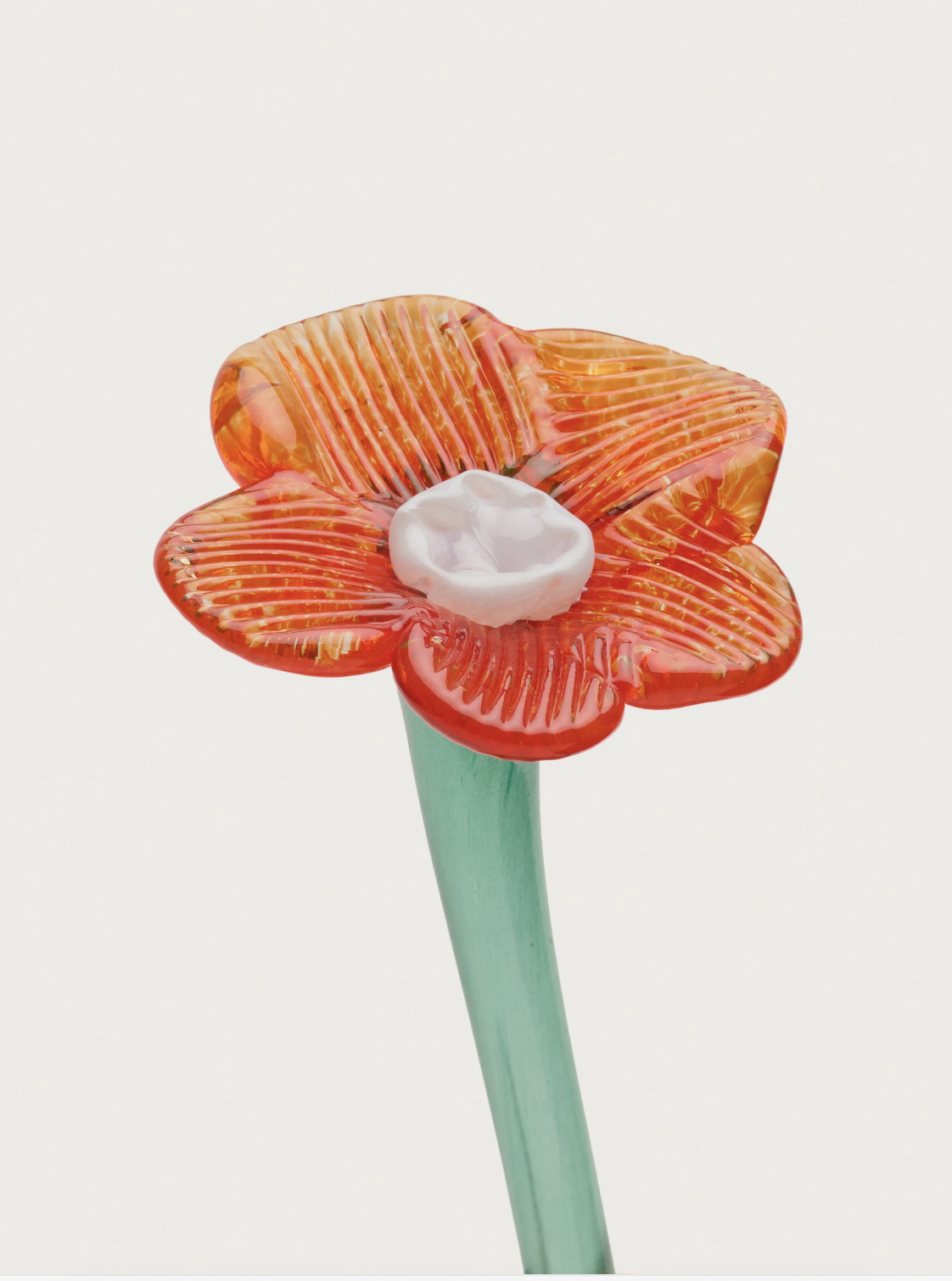 Mouthblown crystal glass flower - large — Lucie Claudia Podrabska